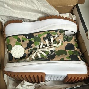 Converse run star hike high platform shoes